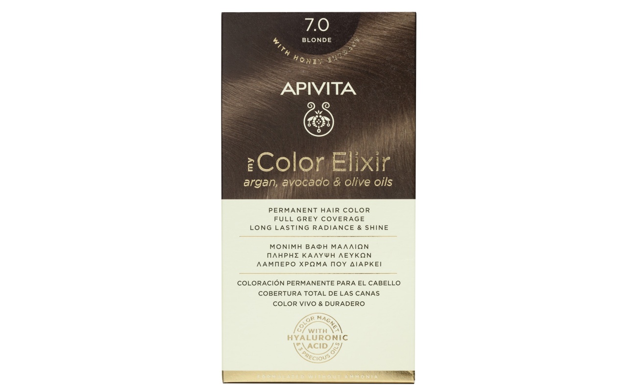 APIVITA, My Color Elixir, Βαφή Μαλλιών 7.00 Ξανθό