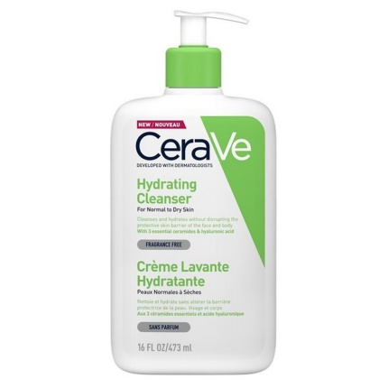 CERAVE, Hydrating Cleanser, Κρέμα Καθαρισμού Πρόσωπου, ενυδατική Κρέμα Καθαρισμού, 3337875597333
