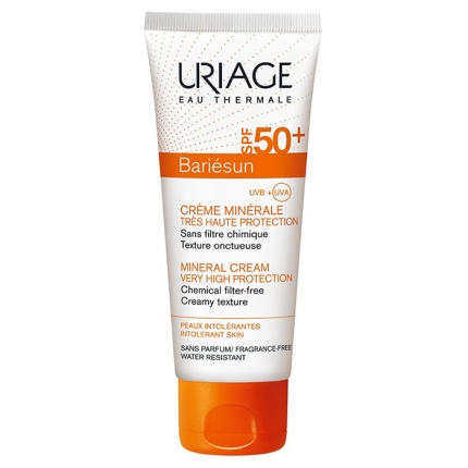 URIAGE Bariesun SPF50+ Mine Cream T, Αντηλιακή Κρέμα για Ευαίσθητο & Δυσανεκτικό Δέρμα