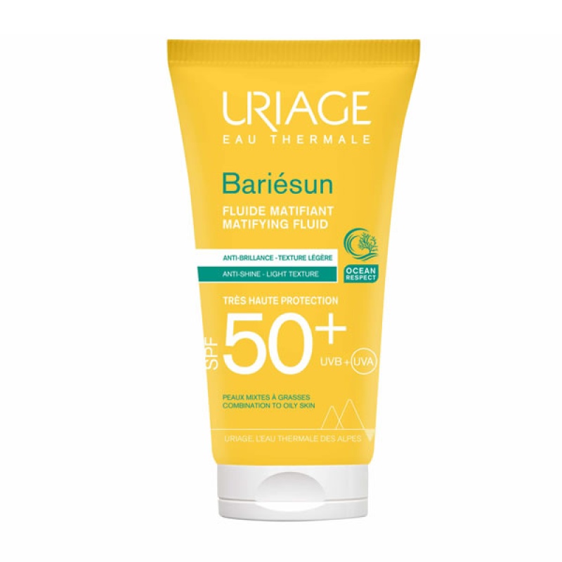 URIAGE Bariesun SPF50+ Mat Fluide, Αντηλιακή Προσώπου για Λιπαρό Δέρμα