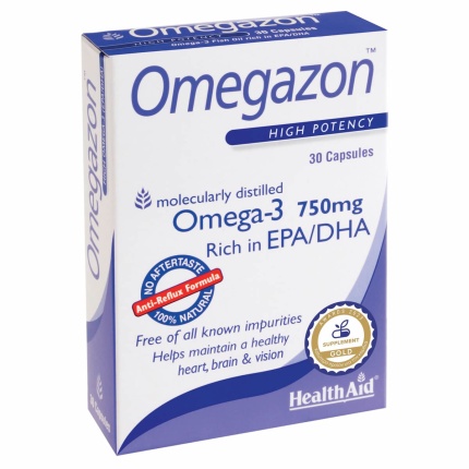 HEALTH AID, Omegazon 750mg, Ωμέγα 3, 5019781000883