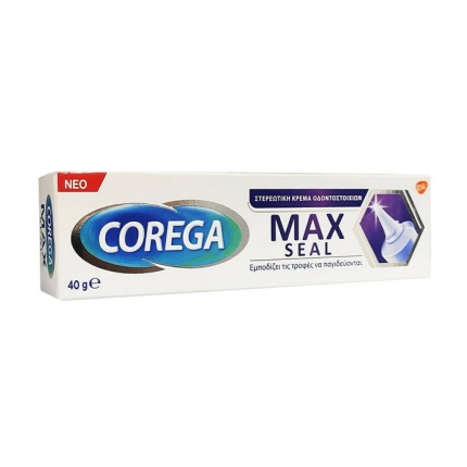 COREGA Max Seal Cream Στερεωτική Κρέμα για Τεχνητές Οδοντοστοιχίες 40gr