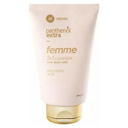PANTHENOL EXTRA Femme 3 in 1 Cleanser Καθαριστικό για Πρόσωπο, Σώμα & Μαλλιά, 200ml