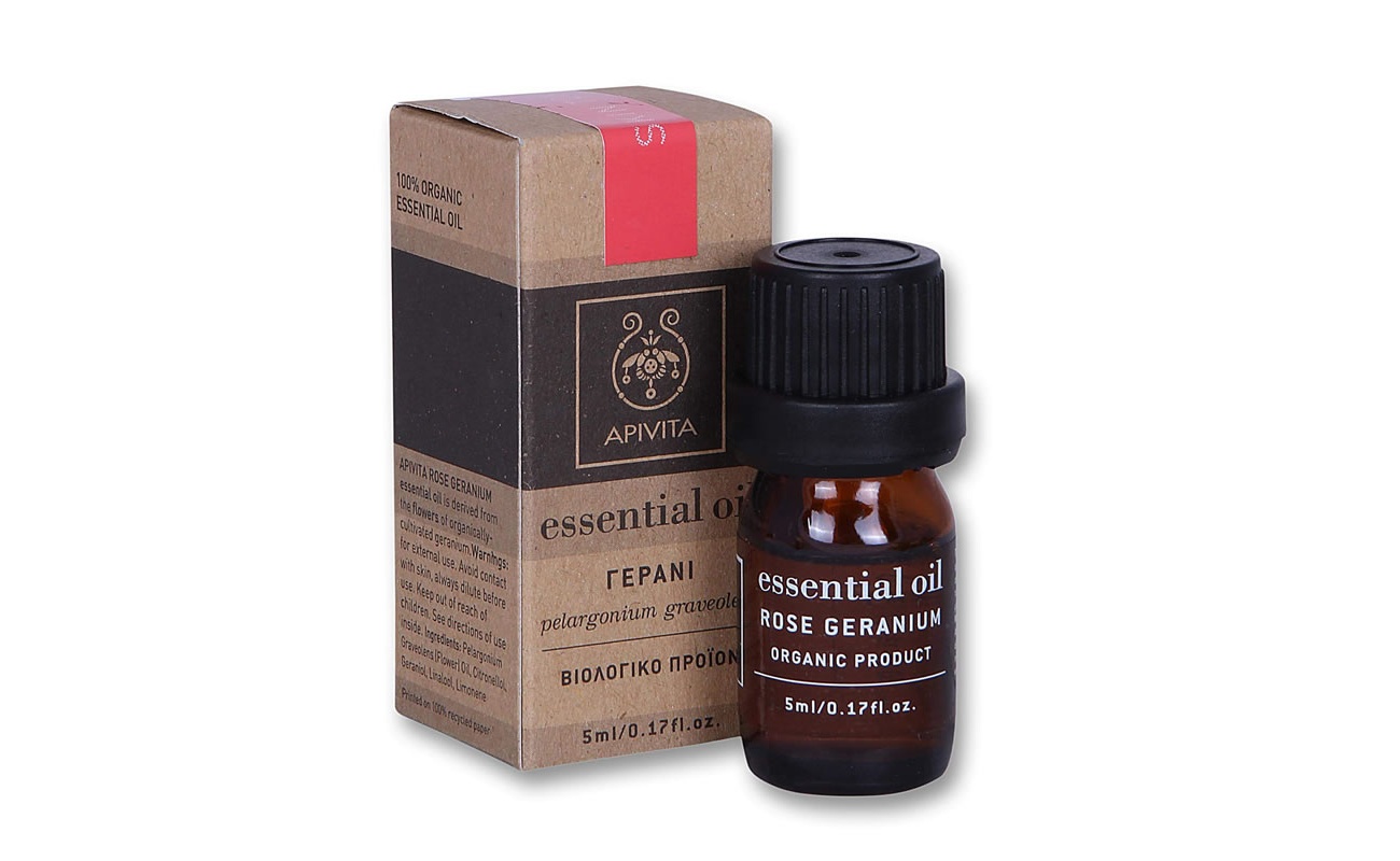 APIVITA ESSENTIAL OIL GERANIUM, αιθέριο έλαιο γεράνι