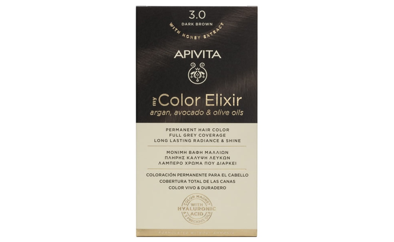 APIVITA My Color Elixir N3,0 Καστανό Σκούρο