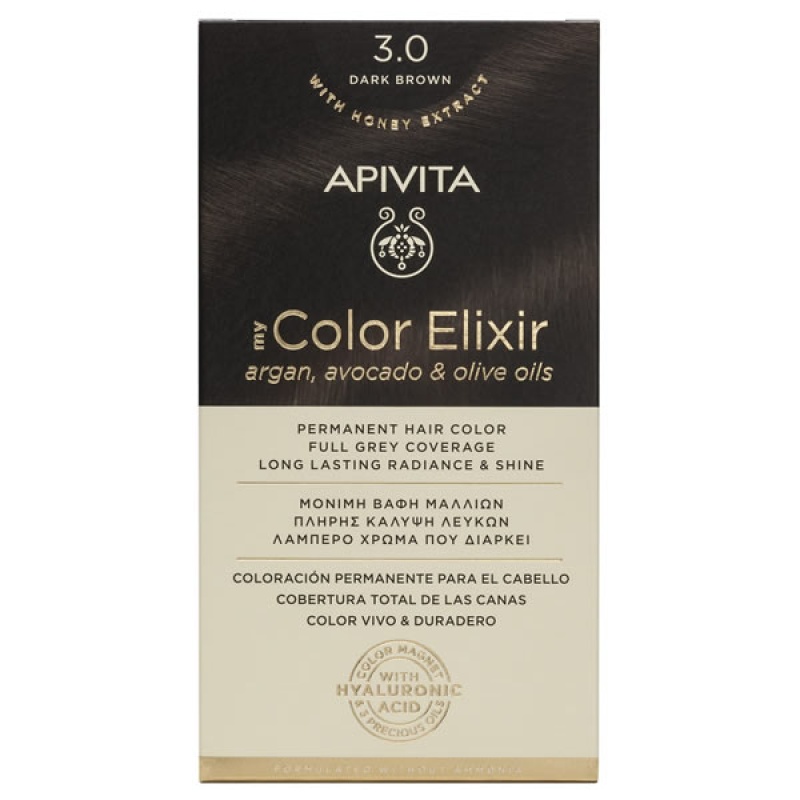 APIVITA My Color Elixir N3,0 Καστανό Σκούρο