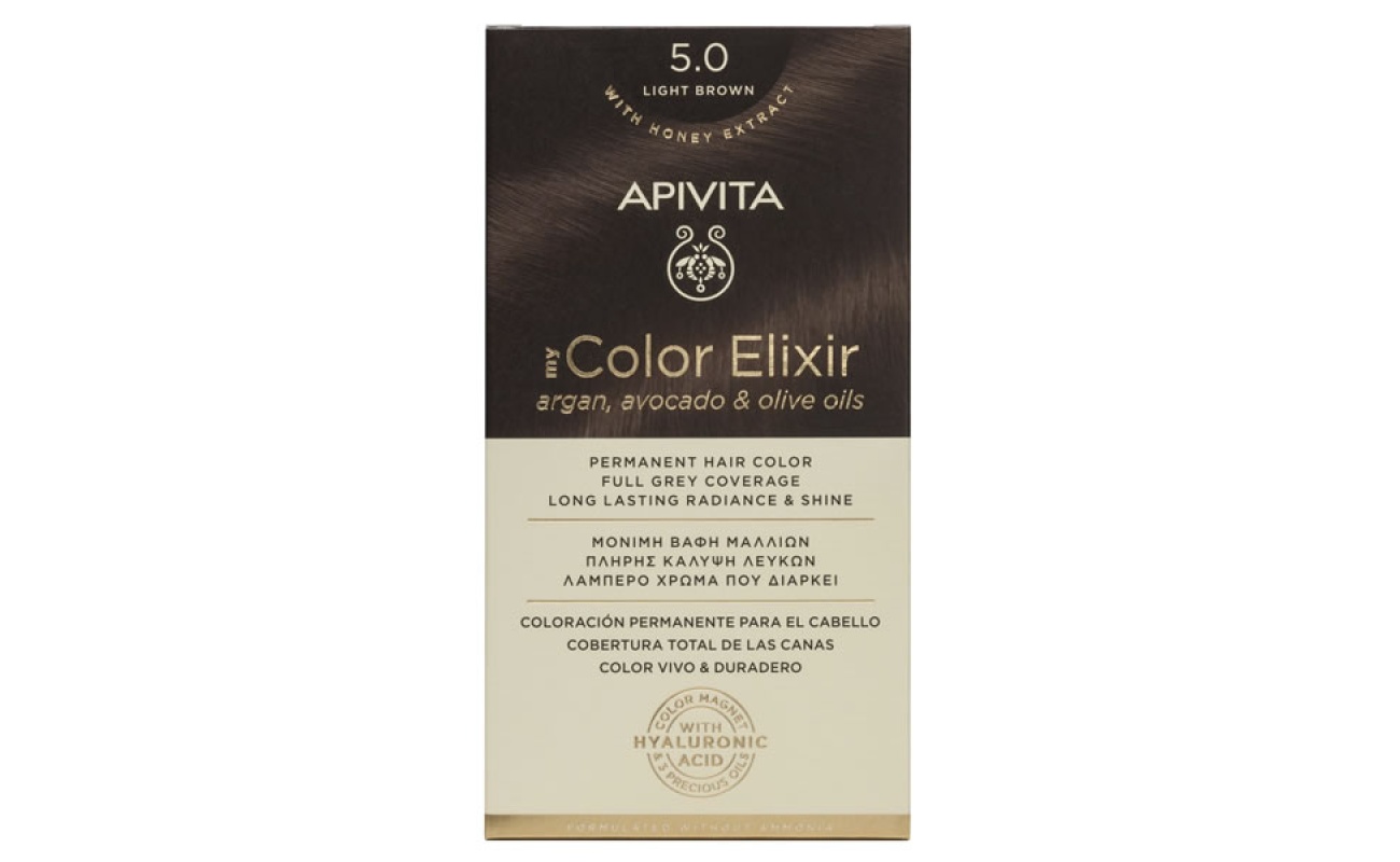 APIVITA My Color Elixir N5,0 Καστανό Ανοιχτό