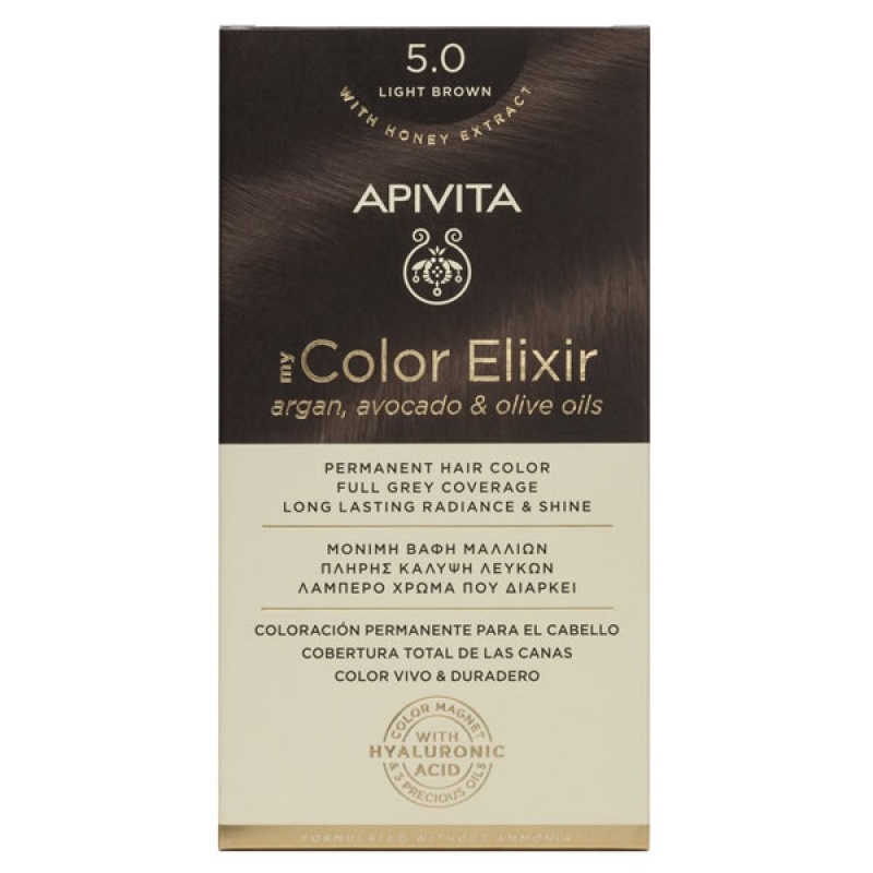 APIVITA My Color Elixir N5,0 Καστανό Ανοιχτό