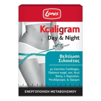 LANES Kcaligram Day & Night Συμπλήρωμα Διατροφής για Αδυνάτισμα