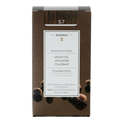 KORRES Μόνιμη Βαφή Μαλλιών Argan Oil Advanced Colorant CHOCOLATE 5.7