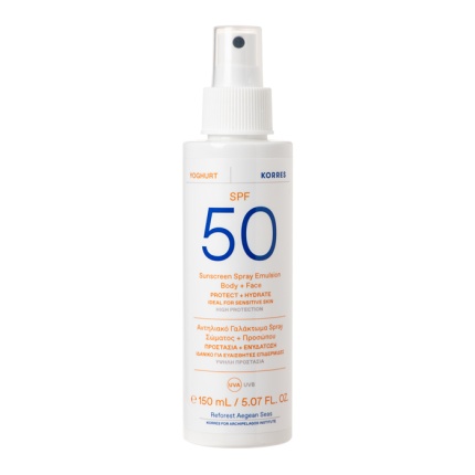 KORRES Yoghurt Sunscreen Emulsion Spray Face & Body SPF50 150ml