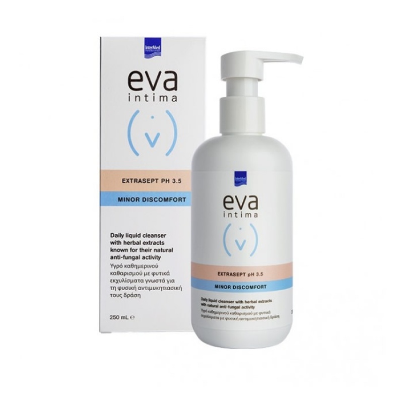 EVA Intima Wash Extrasept pH 3.5 Minor Discomfort Υγρό Καθαρισμού Ευαίσθητης Περιοχής 250ml