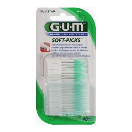 GUM Soft Picks Μεσοδόντιες Οδοντογλυφίδες Extra Large Πράσινες 40τεμ