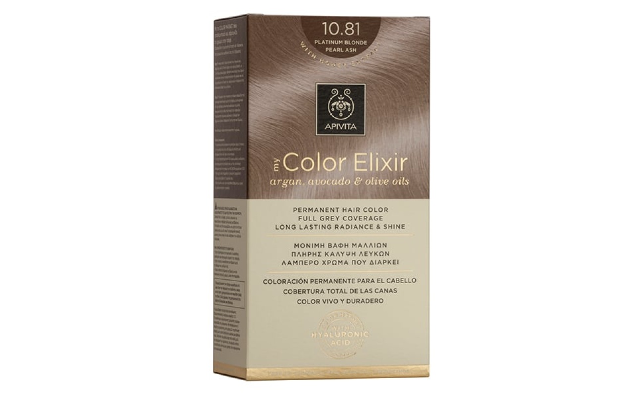 APIVITA My Color Elixir Βαφή Μαλλιών 10.81 Κατάξανθο