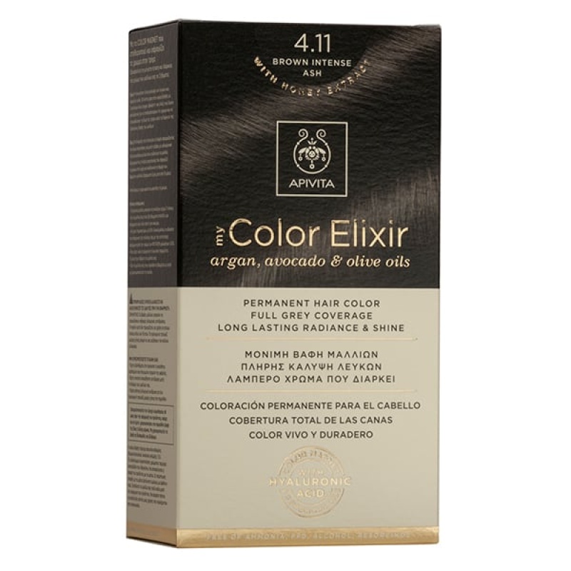 APIVITA My Color Elixir Βαφή Μαλλιών 4.11 Καστανό