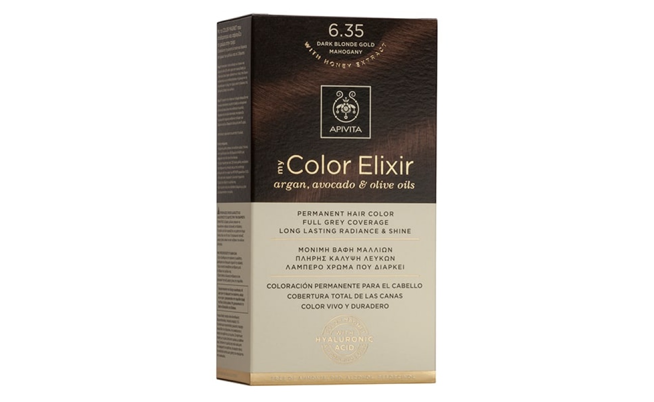 APIVITA My Color Elixir Βαφή Μαλλιών 6.35 Ξανθό