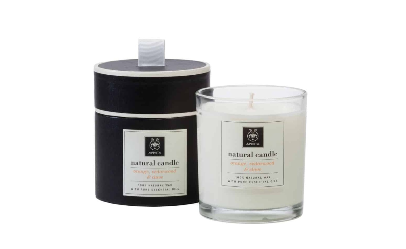 APIVITA NATURAL CANDLE φυσικό αρωματικό κερί πορτοκάλι 235gr