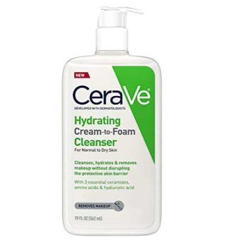 CERAVE Hydrating Cream to Foam Cleanser