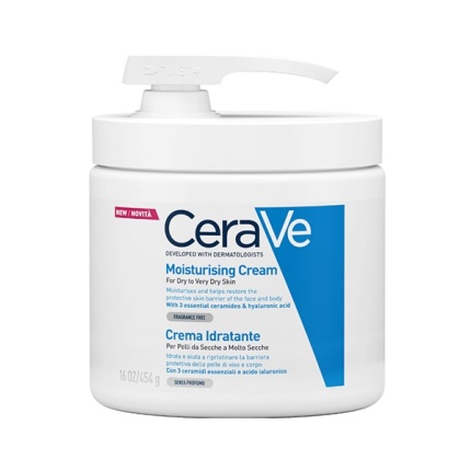 CERAVE Moisturising Cream, Ενυδατική Κρέμα για Ξηρό έως Πολύ Ξηρό Δέρμα