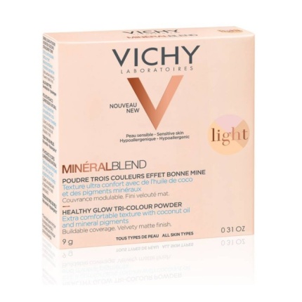 Vichy Mineralblend Healthy Glow Tri-Colour Powder Light, Τρίχρωμη Πούδρα για Φυσική Λάμψη