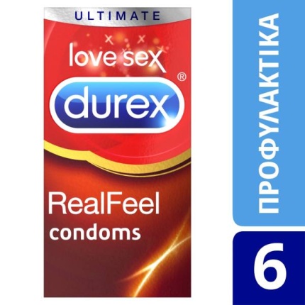 Durex Προφυλακτικά Real Feel 6τεμ 
