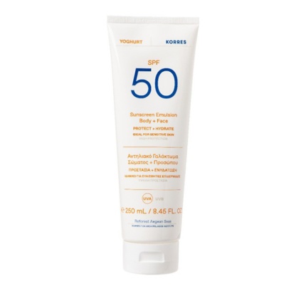 KORRES Yoghurt Sunscreen Emulsion Face & Body SPF50 250ml