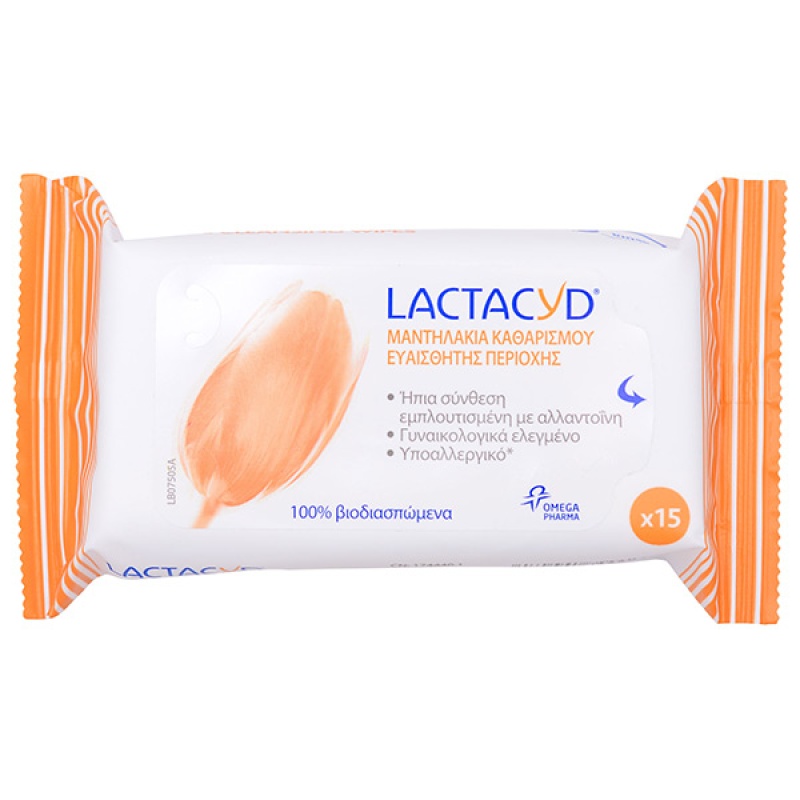 LACTACYD wipes tray 15pcs 