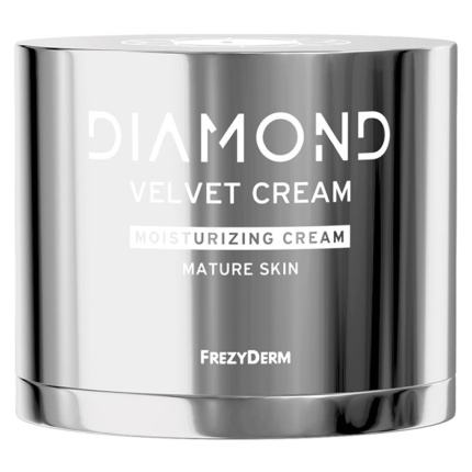FREZYDERM, Diamond Velvet Moisturizing Cream, Ενυδατική Κρέμα, Ενυδάτωση για Ώριμες Επιδερμίδες