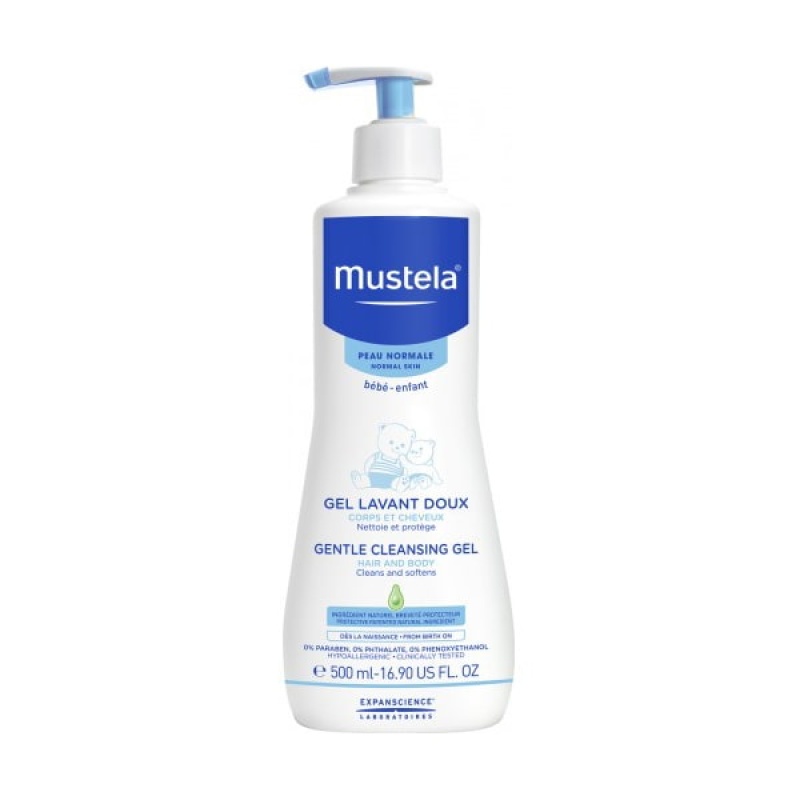 MUSTELA Gentle Cleansing Gel, Απαλό gel καθαρισμού για σώμα και μαλλιά