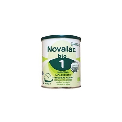 NOVALAC Bio 1 Βιολογικό Γάλα σε Σκόνη Πρώτης Βρεφικής Ηλικίας 400gr