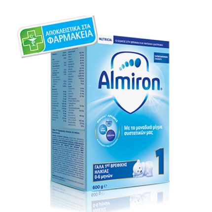 NUTRICIA Almiron 1, Γάλα Πρώτης Βρεφικής Ηλικίας 0-6 Μηνών 600gr