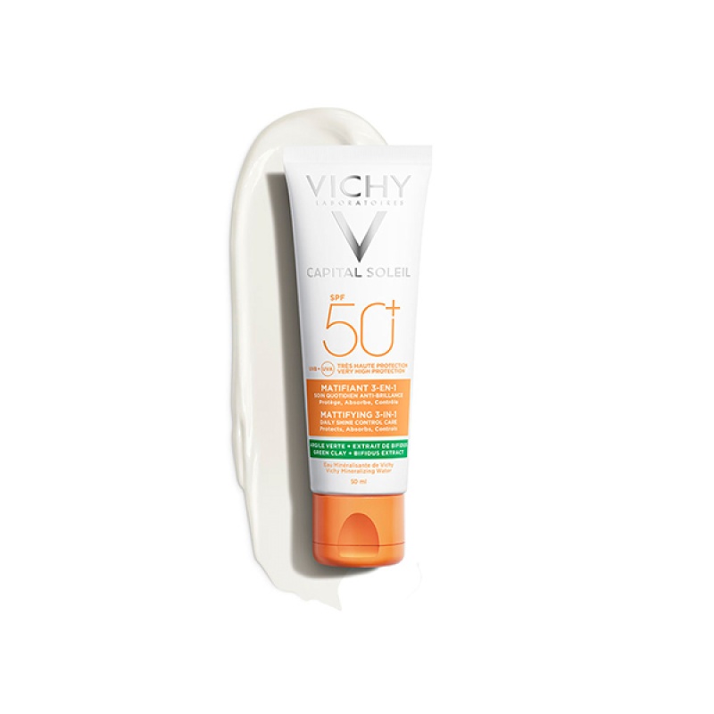 VICHY Capital Soleil Mattifying SPF50+, Αντηλιακή Κρέμα Προσώπου για Ματ Αποτέλεσμα