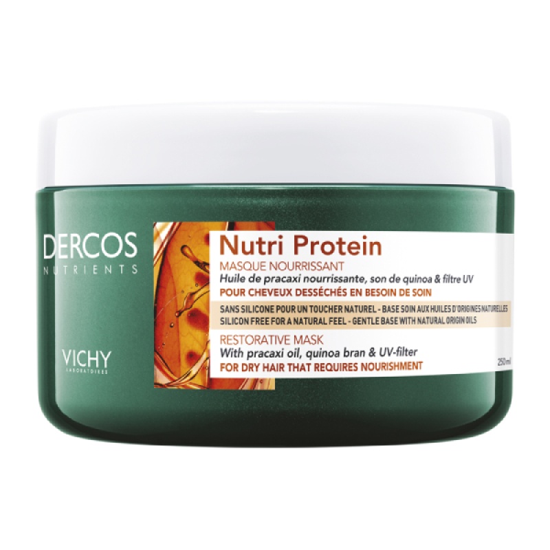 VICHY Dercos Nutri Protein Restorative Mask, Θρεπτική Μάσκα Αναδόμησης για Ξηρά Μαλλιά