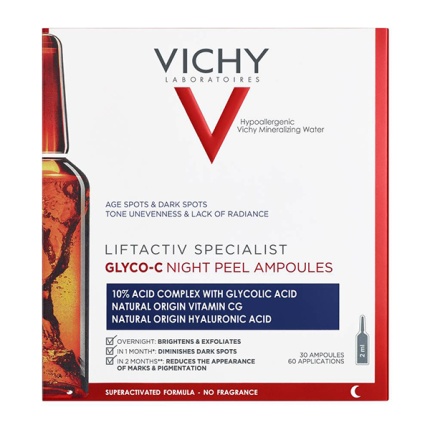 VICHY Liftactiv Specialist Glyco - C Night Pell Σύμπλοκο Γλυκολικού Οξεος με Βιταμίνη C για Λάμψη & Λείανση κατά των Δυσχρωμιών