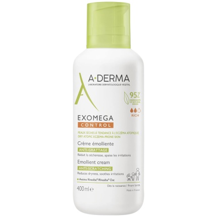 A-DERMA - Exomega Control - Μαλακτική Κρέμα Κατά του Αισθήματος Κνησμού 400ml