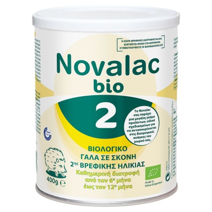 NOVALAC Γάλα Σε Σκόνη Bio 2 6m+ 400gr