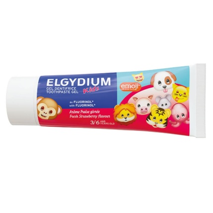 ELGYDIUM Kids Emoji Fresh Strawberry - Παιδική Οδοντόκρεμα για Ηλικίες 3 Έως 6 Ετών 50ml