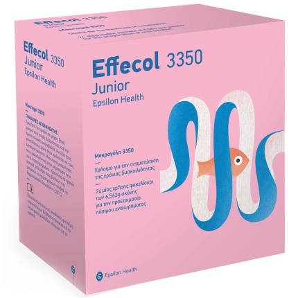 EPSILON HEALTH Effecol 3350 Junior Αντιμετώπιση Δυσκοιλιότητας σε Παιδιά 24 Φακελίσκοι