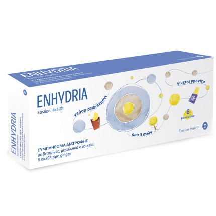 EPSILON HEALTH Enhydria Αναπλήρωση Ηλεκτρολυτών - Ναυτία & Έμετος 6 Φακελίσκοι 15ml