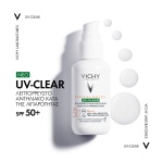 VICHY Capital Soleil Uv-Clear SPF50+, Αντηλιακό Προσώπου, Αντηλιακό Κατά των Ατελειών, Αντηλιακό πανάδες, Αντηλιακό κηλίδες, Αντηλιακό λιπαρό δέρμα