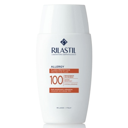 Rilastil, Allergy Protective Fluid 100, Αντηλιακό Για Αντιδραστικές, Φωτοευαίσθητες Με Τάση Αλλεργίας Επιδερμίδες,