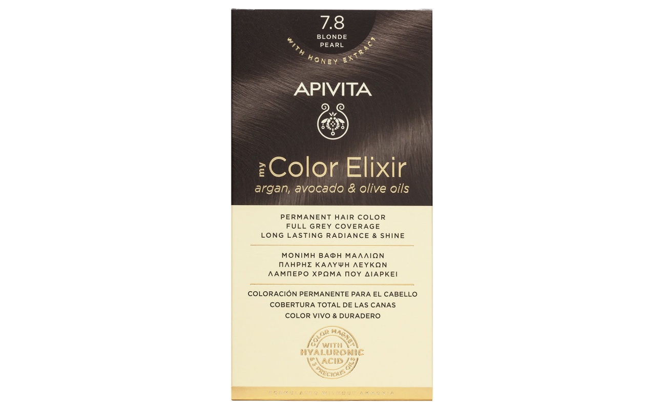 APIVITA My Color Elixir N7,8, Ξανθό Περλέ, βαφή μαλλιών, βαφές μαλλιών