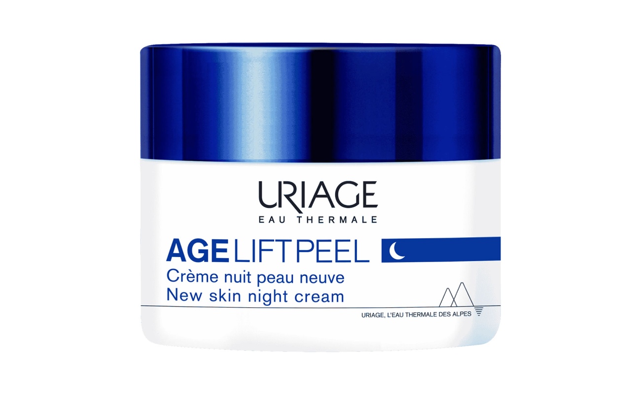 URIAGE Age Lift Peel Night Cream, Αντιγηραντική Κρέμα, Κρέμα Νύχτας, Ρυτίδες, Σφριγηλότητα, Ατέλειες
