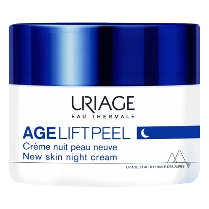 URIAGE Age Lift Peel Night Cream, Αντιγηραντική Κρέμα, Κρέμα Νύχτας, Ρυτίδες, Σφριγηλότητα, Ατέλειες