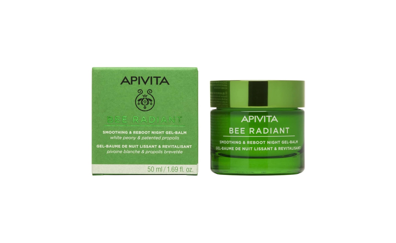 APIVITA Bee Radiant Gel-Balm Νύχτας για Λείανση & Αναζωογόνηση 50ml