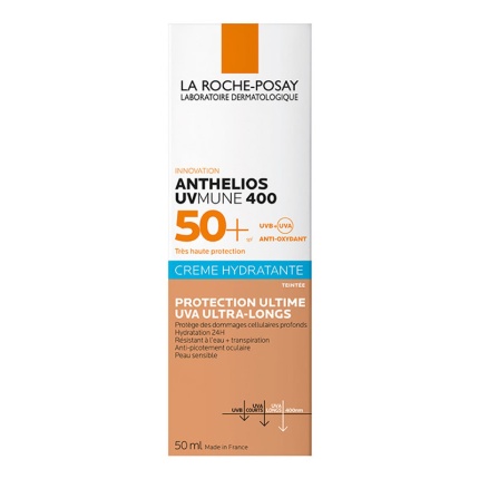 La Roche-Posay ANTHELIOS UVMUNE400, SPF50+, Αντηλιακή Κρέμα Προσώπου, Αντηλιακό με Χρώμα