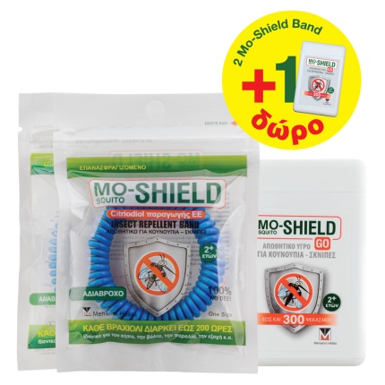 Mo-Shield, απωθητικό βραχιόλι για κουνούπια, MO-SHIELD Band, αντικουνουπικό Βραχιόλι, προστασία από τα κουνούπια.