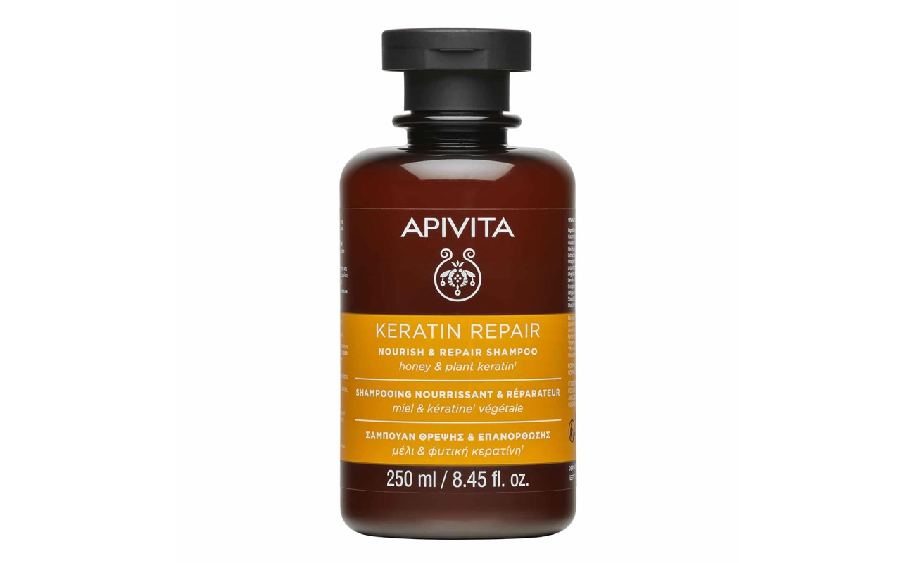 APIVITA, Keratin Repair, Σαμπουάν Θρέψης, Σαμπουάν Επανόρθωσης, Σαμπουάν για Ξηρά, Σαμπουάν Ταλαιπωρημένα Μαλλιά, ψαλίδα, φριζάρισμα, σπασμένες άκρες, 5201279094607