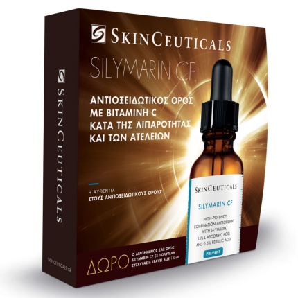 SkinCeuticals, Silymarin CF, Αντιοξειδωτικός Ορός με Βιταμίνη C, Ορός Κατά της Λιπαρότητας, ακμή, λιπαρό δέρμα, 5201100635917