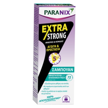 PARANIX, Extra Strong Shampoo, Αντιφθειρική Αγωγή και Προστασία